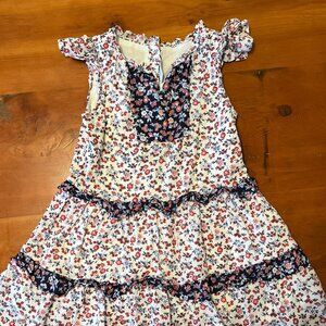 Janie And Jack Ditsy Floral Ruffle Dress